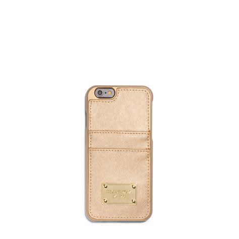 michael kors saffiano leather case iphone 6|Michael Kors Saffiano Leather Pocket iPhone 6 Case .